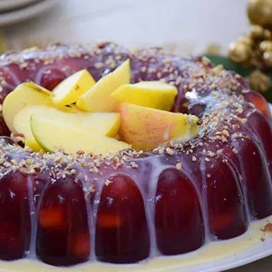 Gelatina de Ponche Navideño